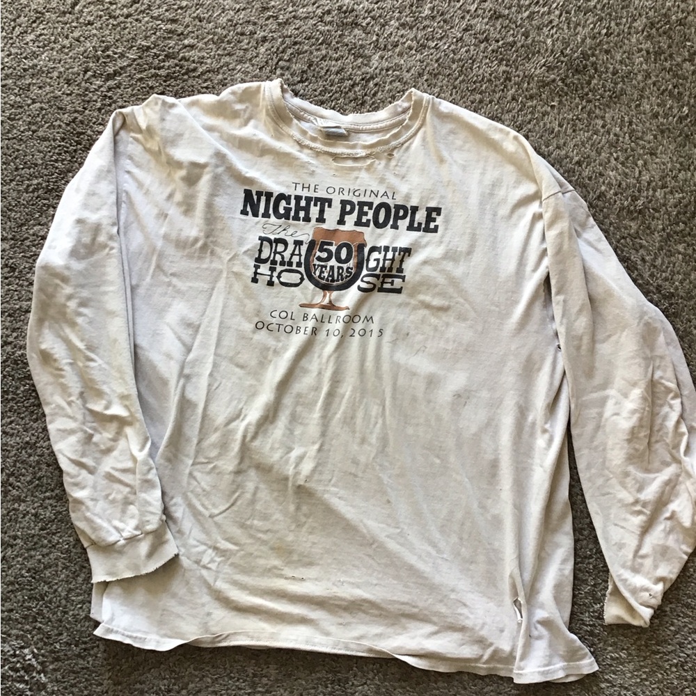 White Long Sleeve Graphic Shirt